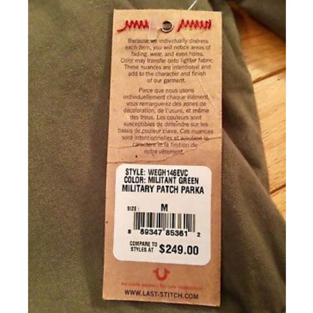 TRUE RELIGION Brand ( MED ) Military Patch Parka - Picture 5 of 8